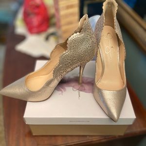 Metallic Gold Pumps Jessica Simpson Wisla Pump